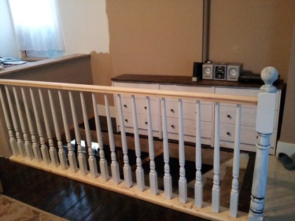 Top railing of stairs